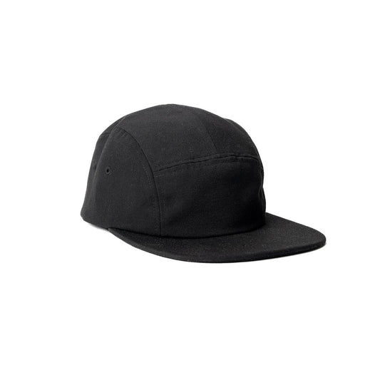recycled-poly-flat-brim-5-panel-hat-m1 Web_PDP-FlatBrim5PanelHat_Studio_Front_Black.jpg